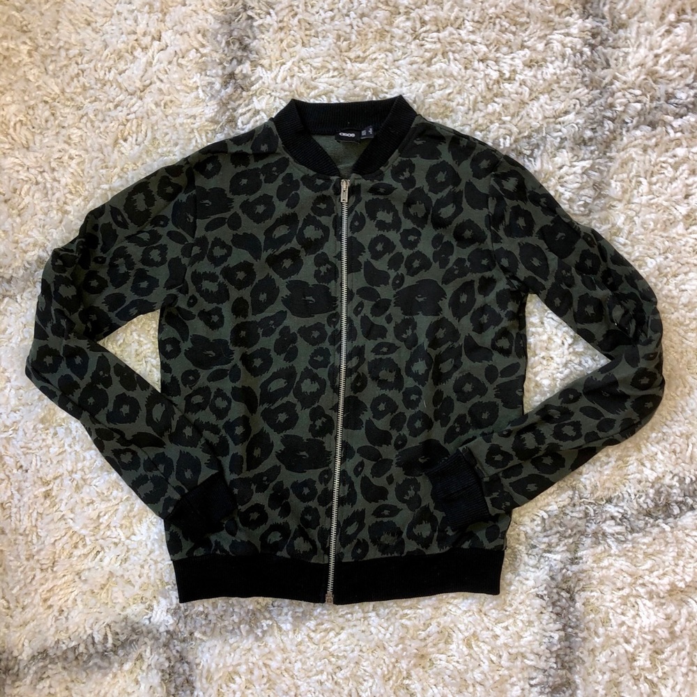 ASOS CHEETAH BOMBER JACKET